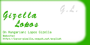 gizella lopos business card